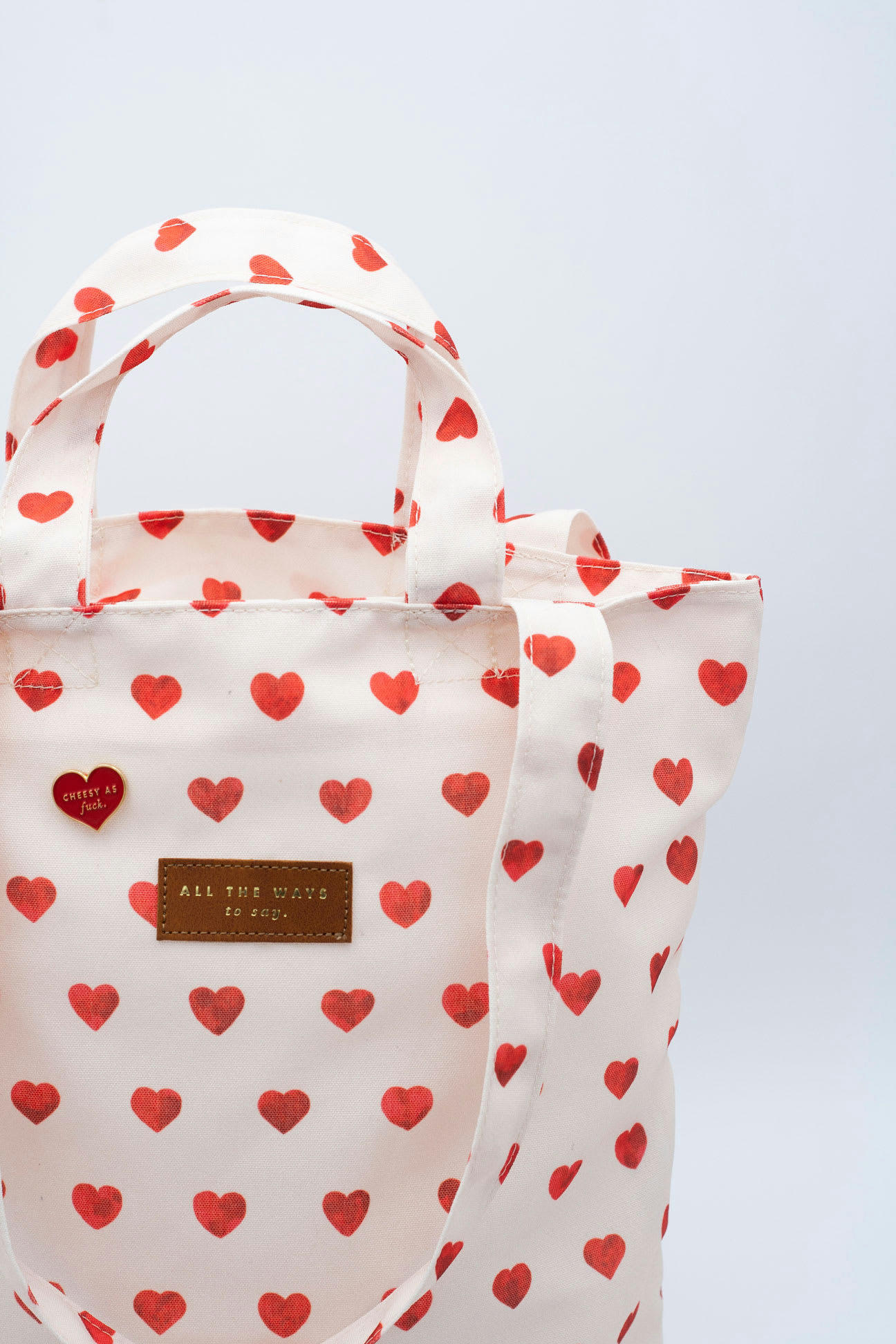 TELLEMENT MIGNON - Tote bag polyester recyclé motif Cœurs