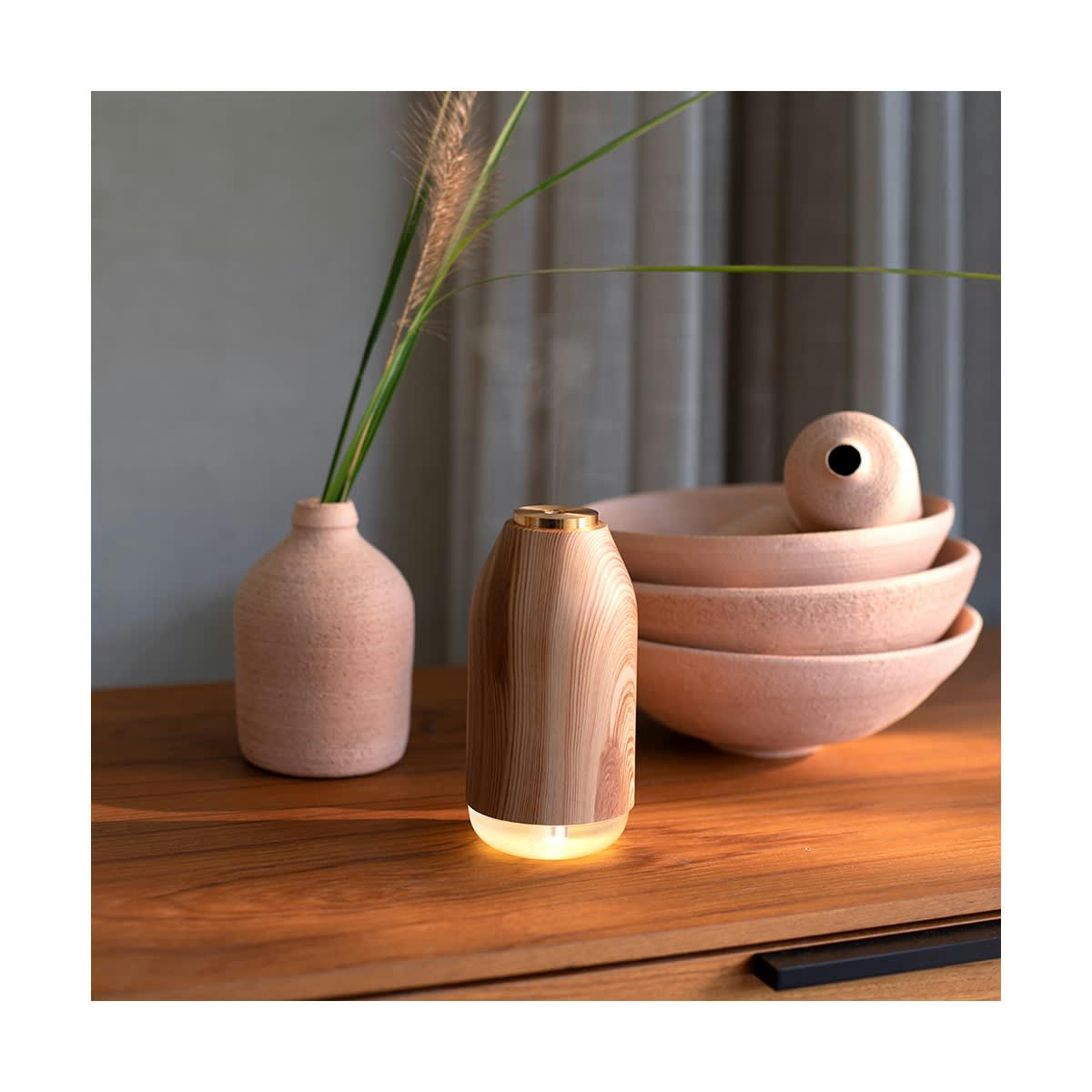 DE122 - Diffuseur d'huiles essentielles en plastique beige