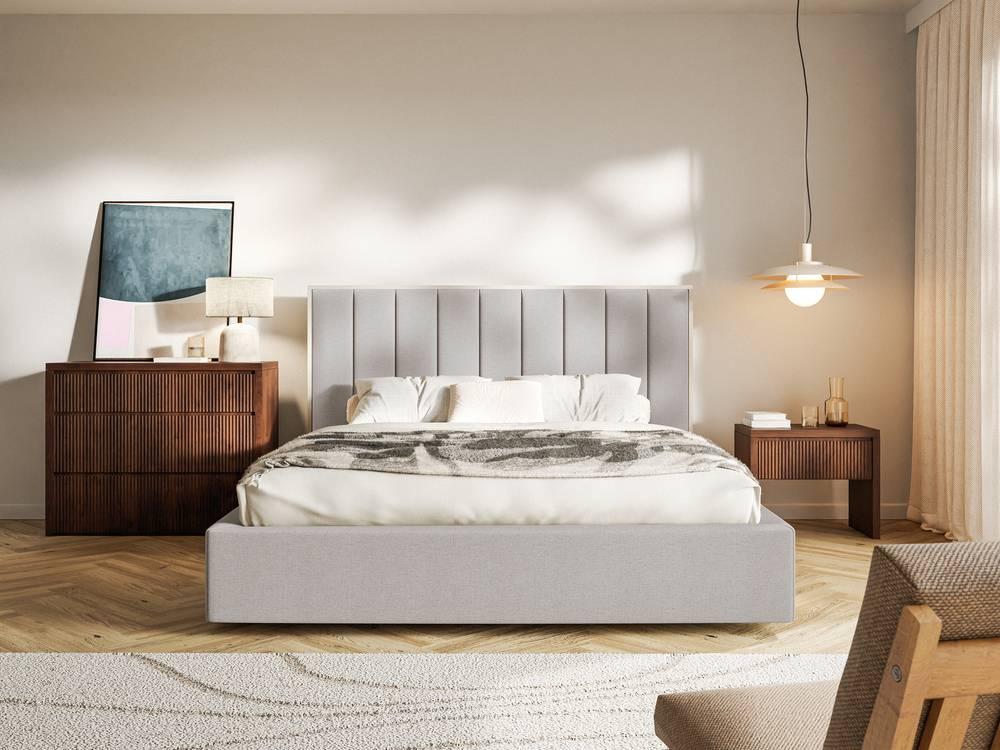 Bedframe Taavi chenille met opbergruimte 140 x 200 cm