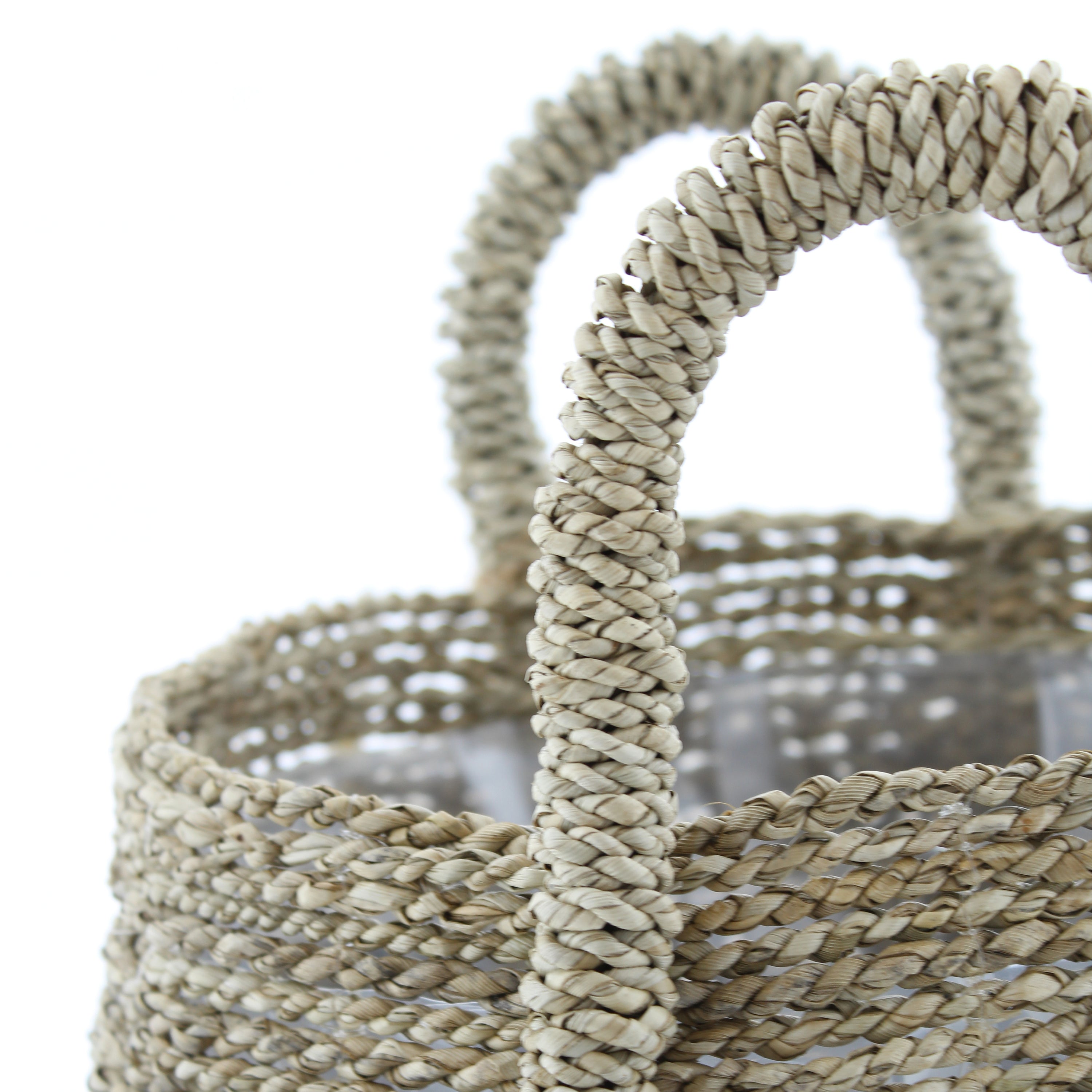 Van der Leeden Abaca Plantenmand Ø 40 cm - Naturel