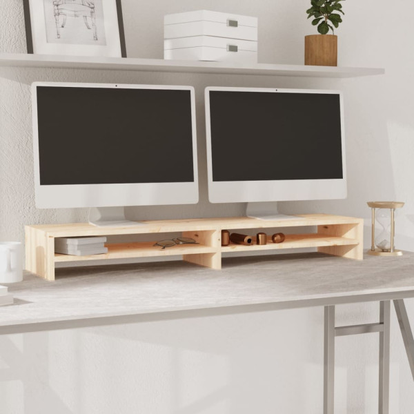 Podstawka pod Monitor Brąz Mat RTV Nowoczesny Salon 100x24x13cm