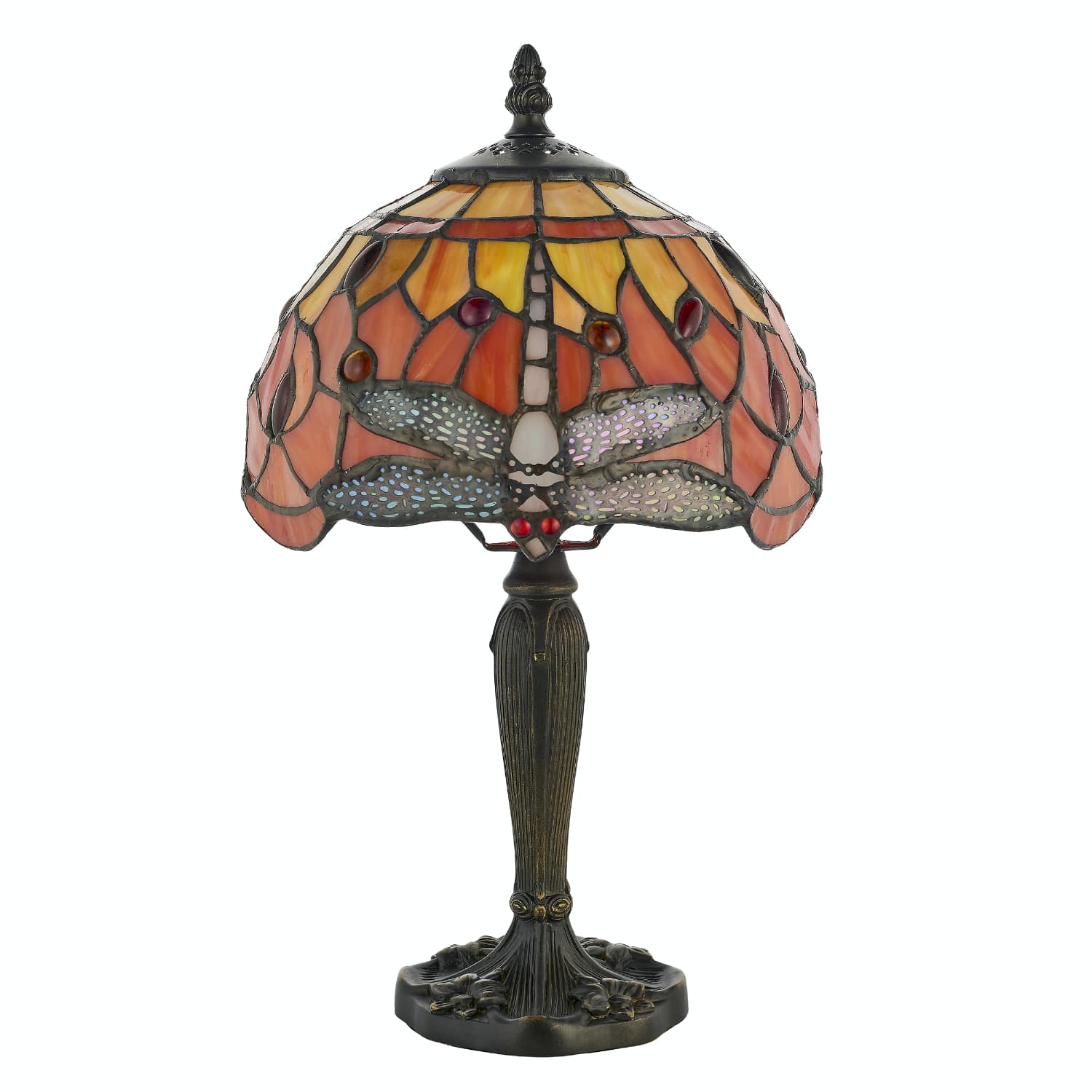 Abat Jour Tiffany Art Nouveau with Dragonflies, 20cm