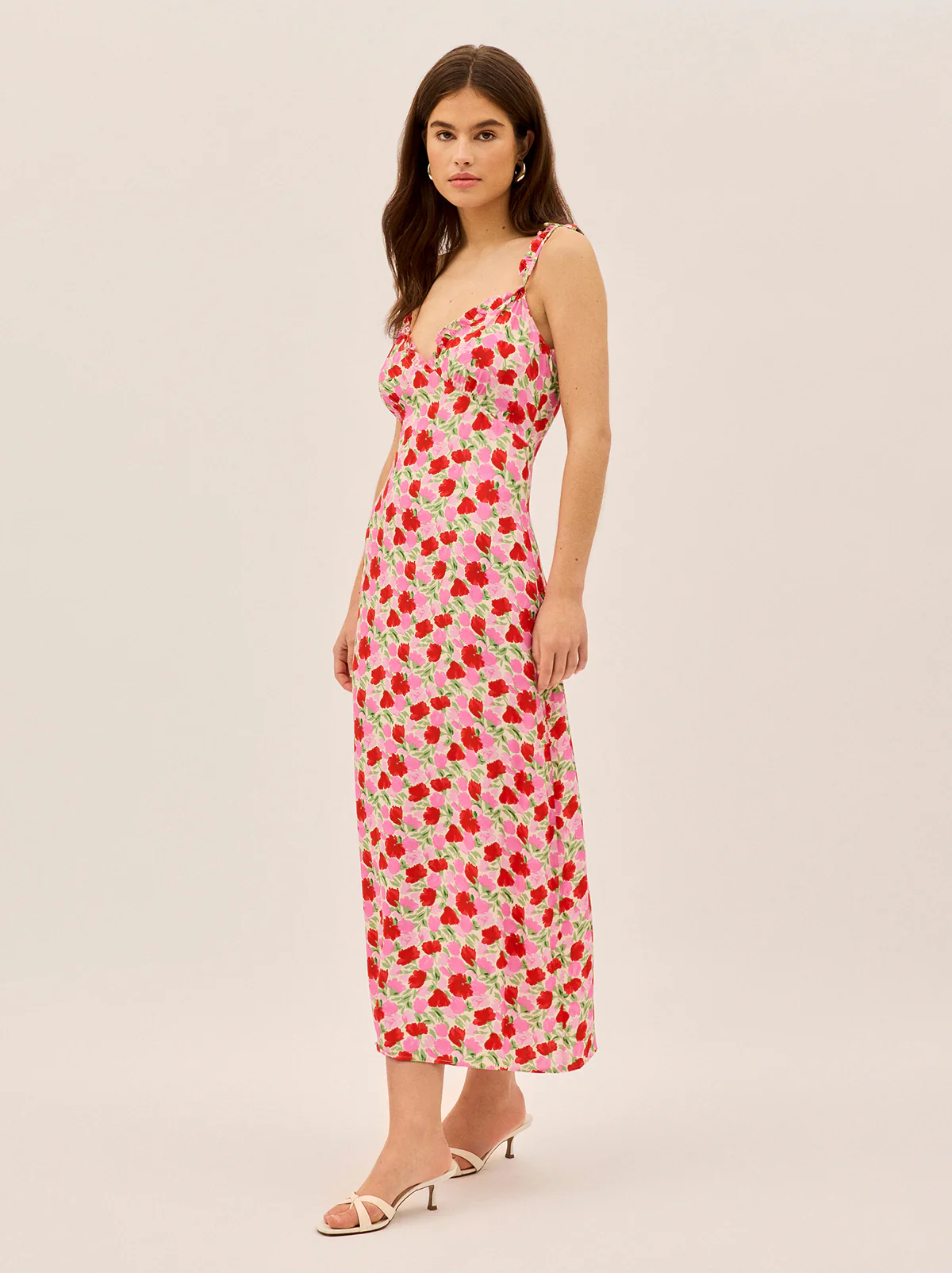 Norah Pink Floral Print Dress