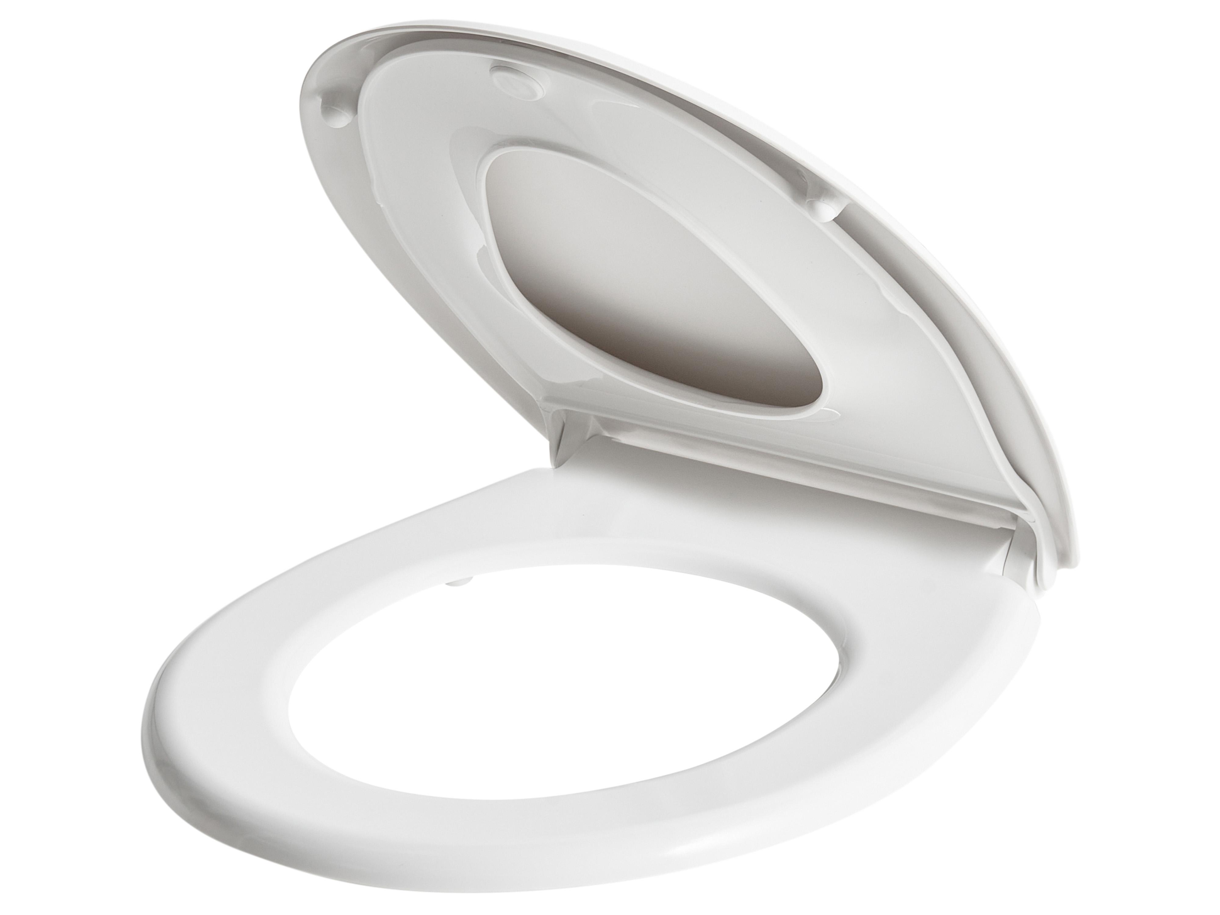 Toilet Seat FAGNANO Soft Close 2 in 1 Duroplast White