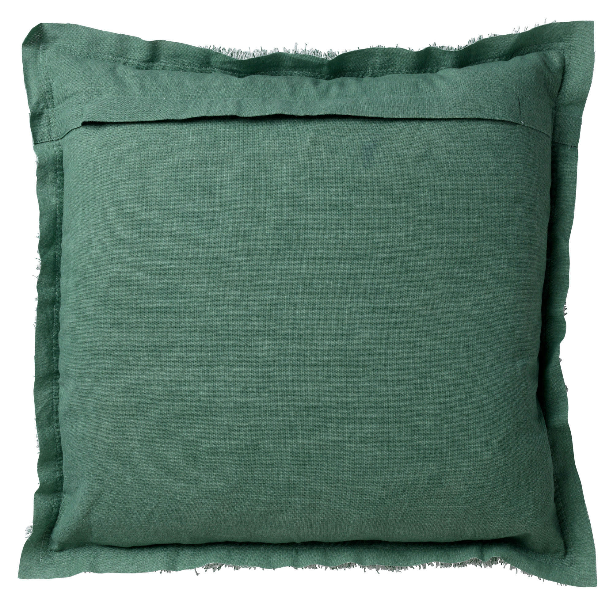 - Housse de coussin vert en coton-45x45 cm uni