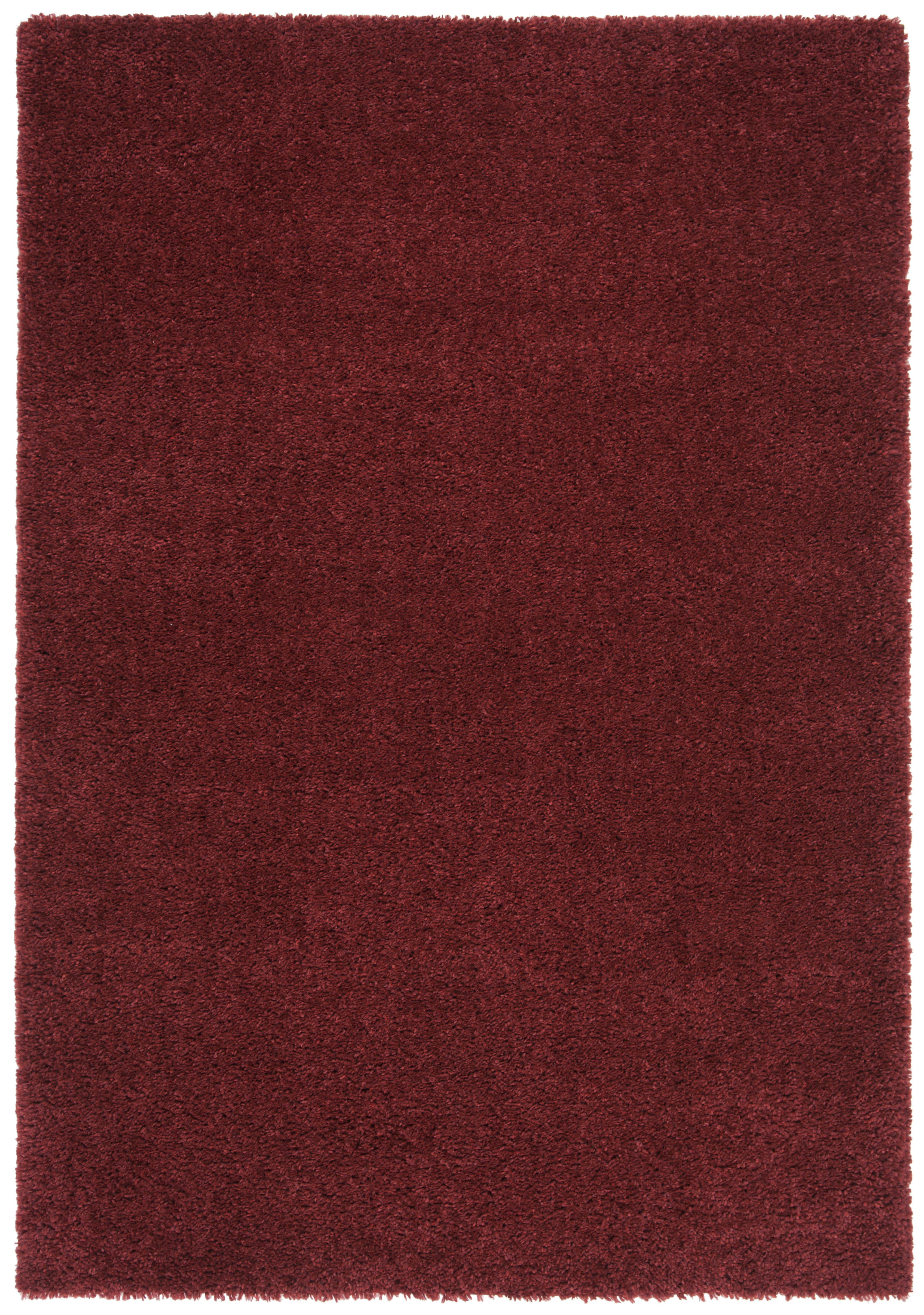 AUGUST SHAG - Tapis de salon interieur en bourdeaux, 160 x 229 cm