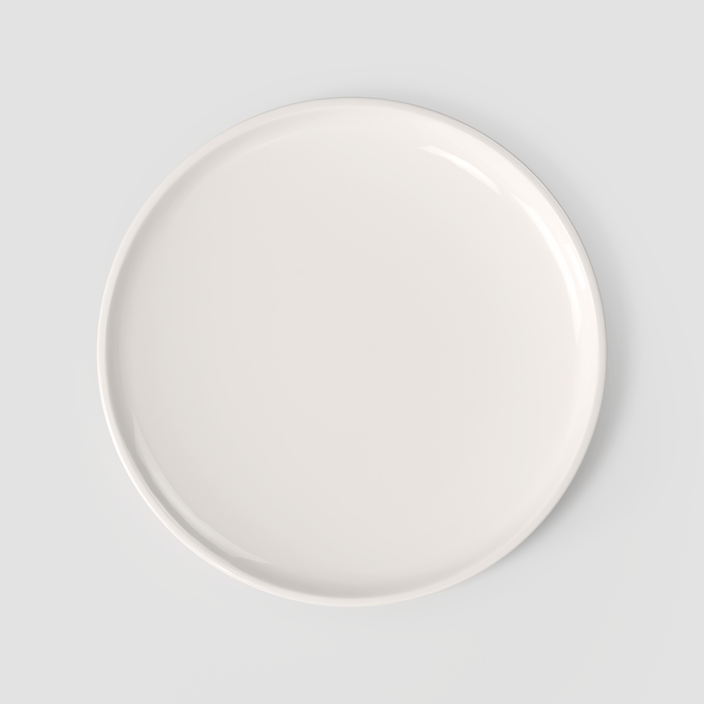 Artesano Pizza plate - White, 12.6'', Premium Porcelain