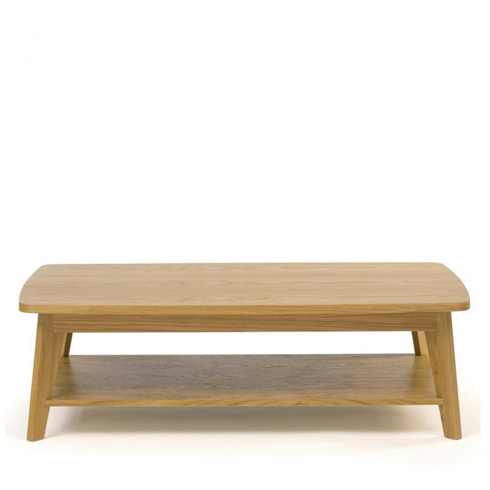 KENSAL - Table basse 2 plateaux bois clair