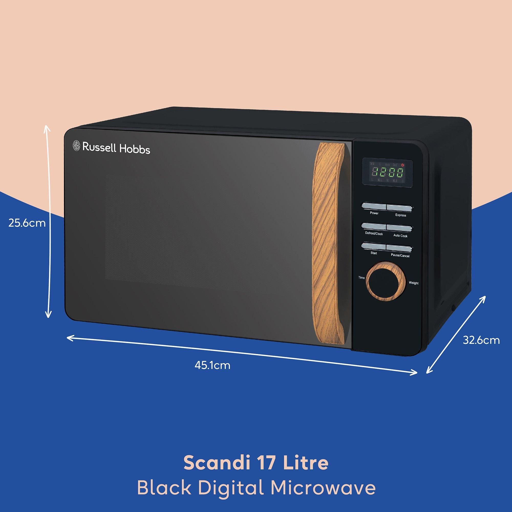 Russell Hobbs RHMD714 Scandi 17 Litre Digital Microwave