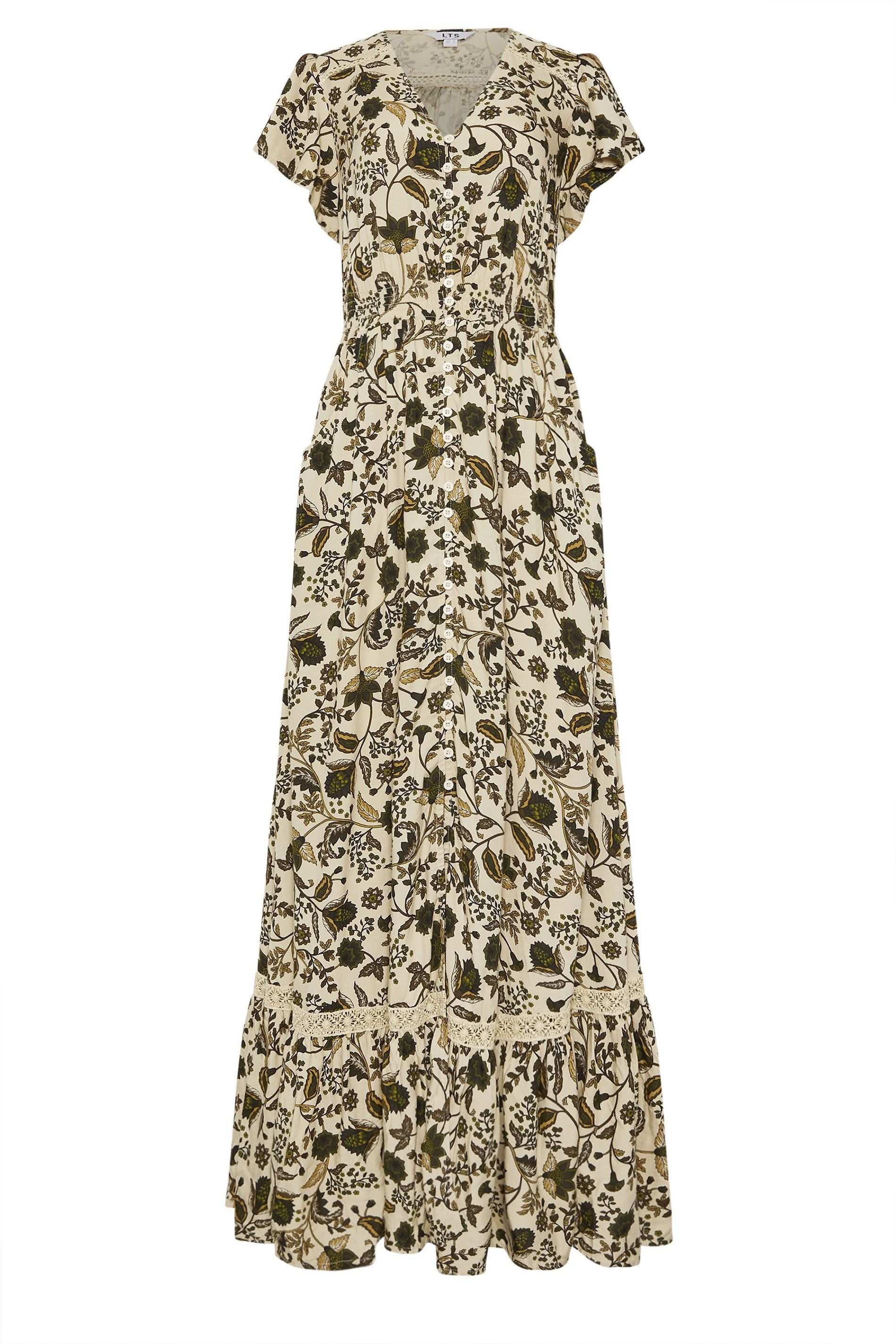 Long Tall Sally Tall Floral Button Maxi Dress