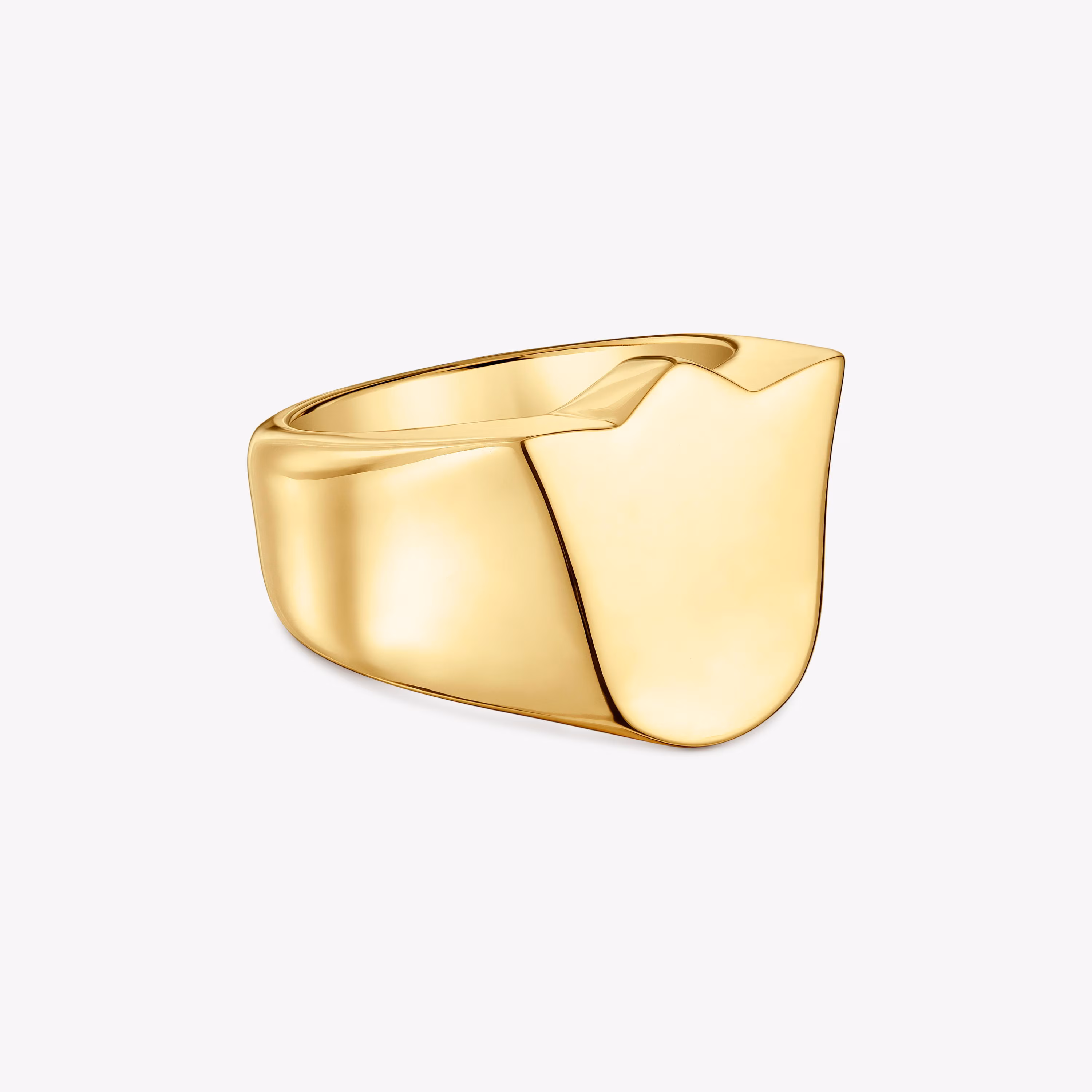 Anillo sello tulipa con baño de oro 18 kt sobre plata Sweet Dolls