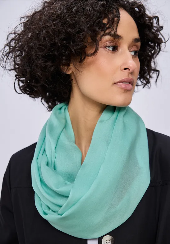 Loop-Schal in Unifarbe aus Viskose