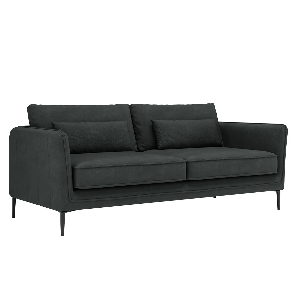 86.61Modern Minimalist Anti-scratch and Water-proof Sofa，Dark Gray