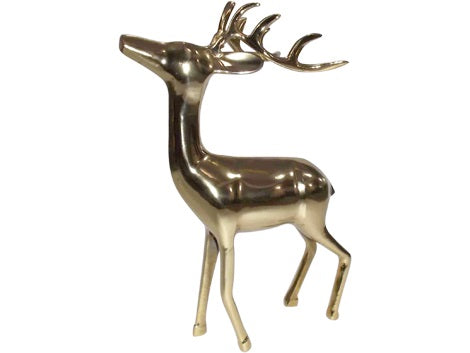 Lesli Living staand hert Hert - goud - 28x13x41cm