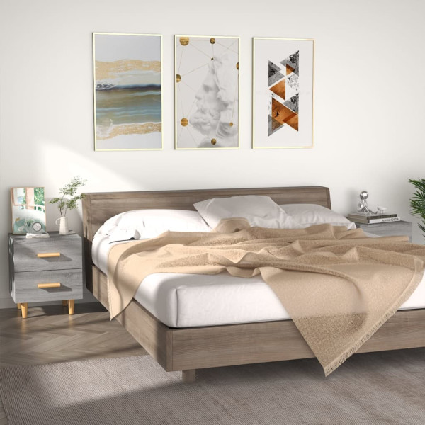 2x Szafka Nocna Komoda Stolik Półka Nocna Do Sypialni 40x35x47.5 cm