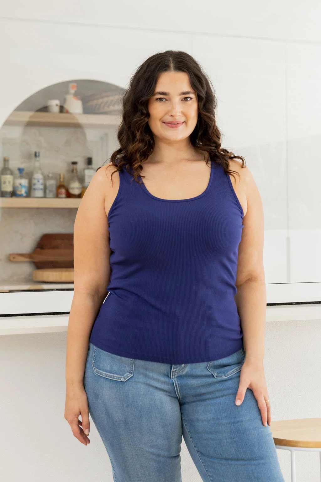 Billi Tank in Navy