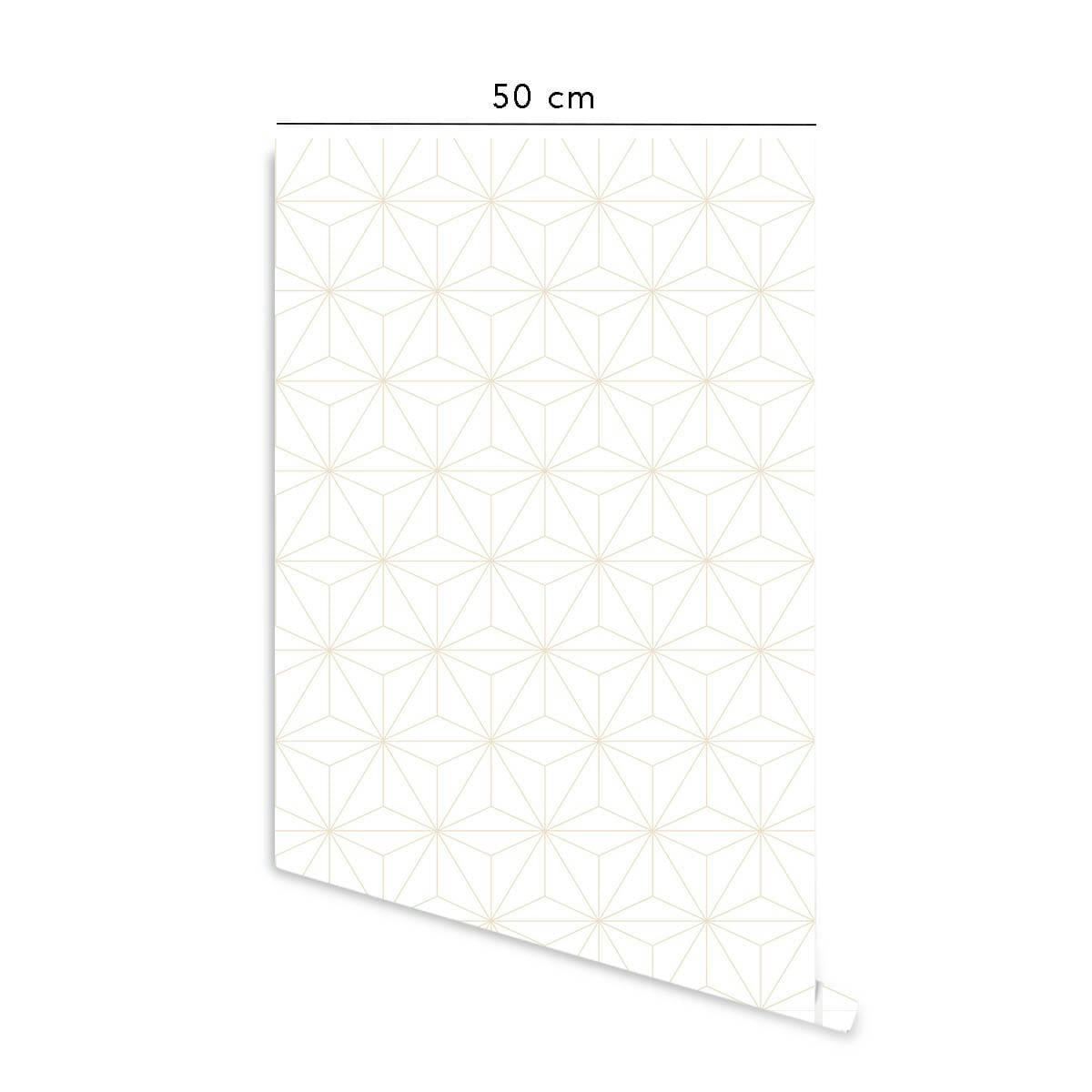 TOKYO - Papier peint vinyle adhésif sable 50x300 cm