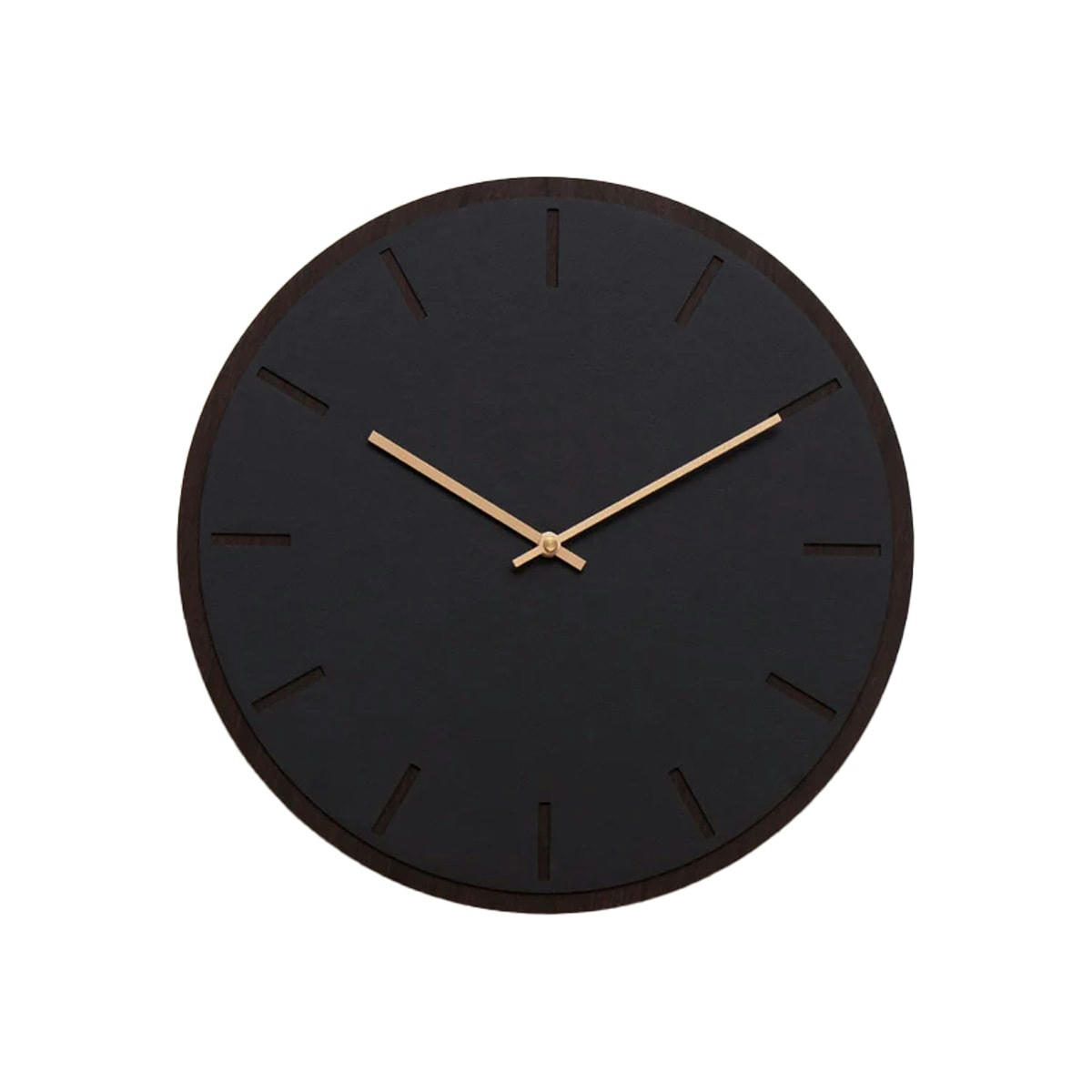 - Horloge murale en linoléum noir D38cm