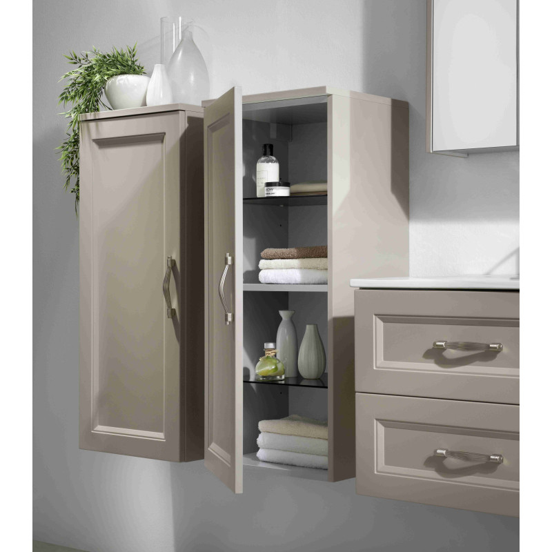 Colonne de salle de bain mi-haute Alto taupe mat 40 cm ALLIBERT