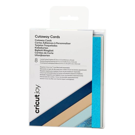 Cricut Joy Marina Cutaway Cards 4.25 x 5.5 Inches 8 Pack