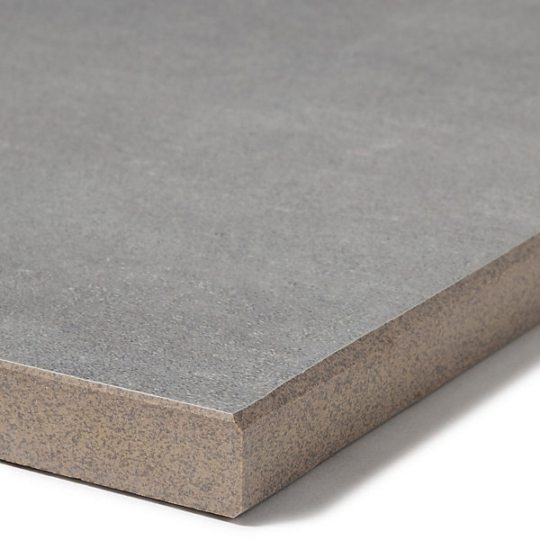 Margelle de piscine effet Béton Gris 60x28x2 cm Bord Droit Cemento- RO'MA CARRELAGE