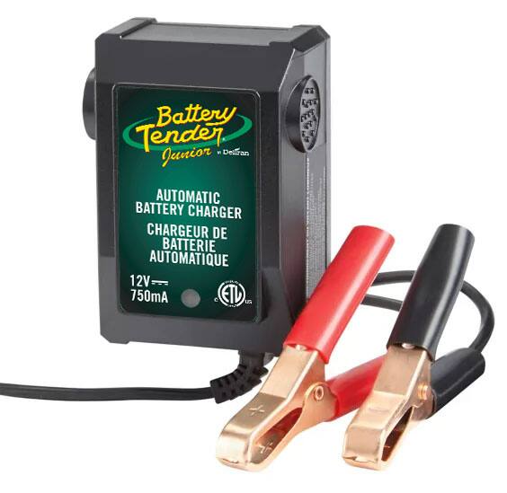 Battery Tender Junior Smart Battery Charger/Maintainer, 0.75-Amp, 12V