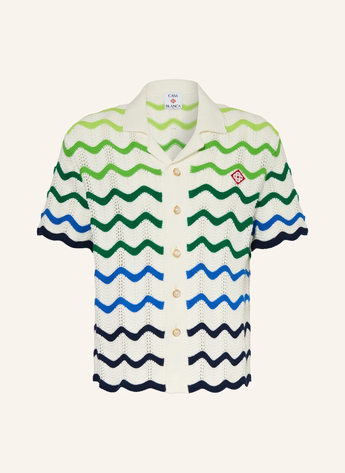 Casablanca Strickhemd Relaxed Fit