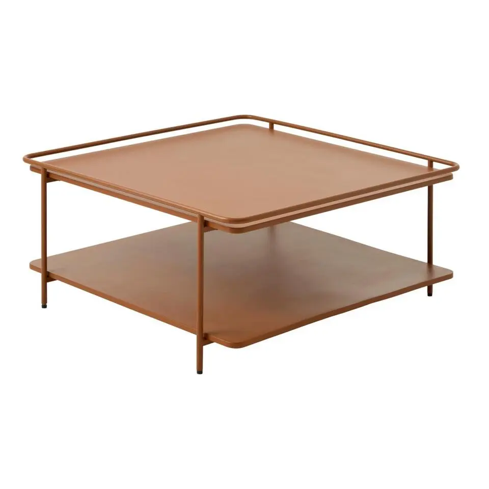 Nordic Home - Millie salontafel 75x75 cm - terracotta