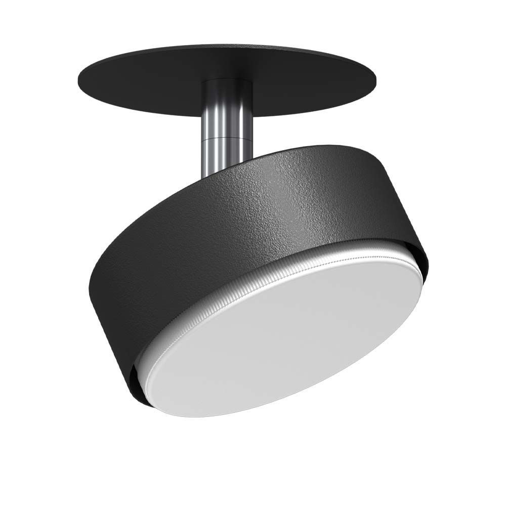 Oprawa wpuszczana okrągła czarno-biała 8cm DROP 1xGX53x9W IP20 Brosline