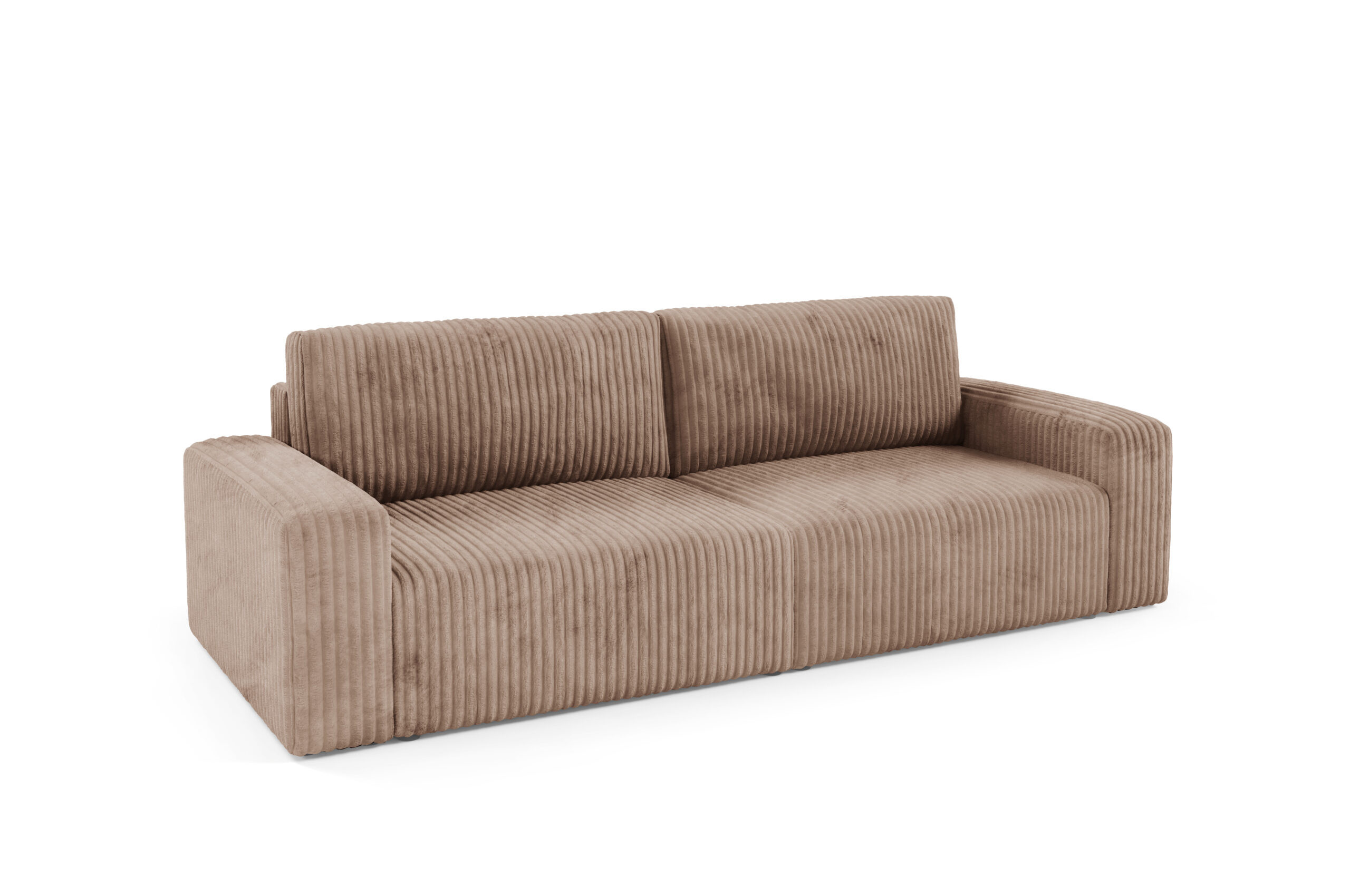 Sofa FANO z bokami funkcja spania sztruks Kolor: TILIA 17