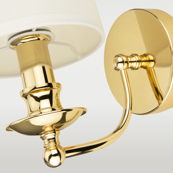 Kinkiet z kloszem Abu Dhabi W01940AU-WH Cosmolight do salonu
