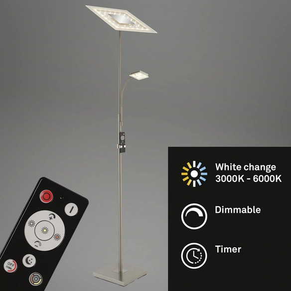 LED-Fluter »AGILED«, silberfarben, Höhe: 180 cm, inkl. Leuchtmittel