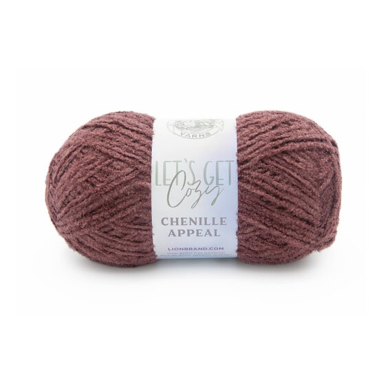 Lion Brand Rose Taupe Chenille Appeal 100g