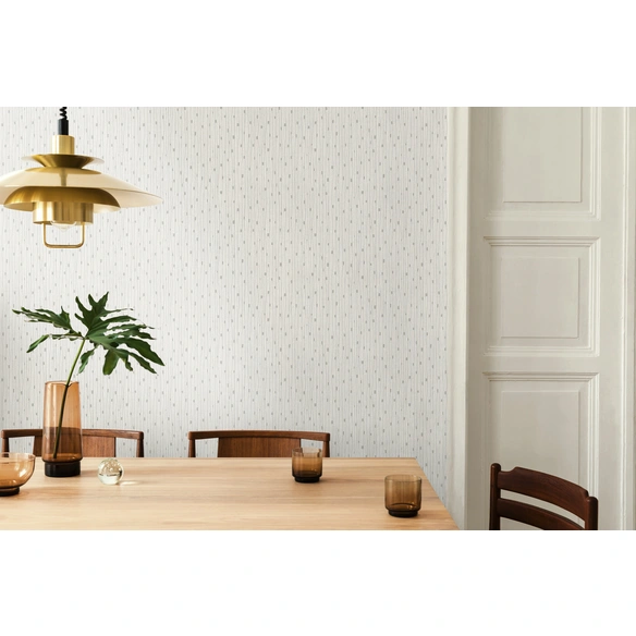Vliestapete, BxL: 53 x 1005 cm, weiß/silber