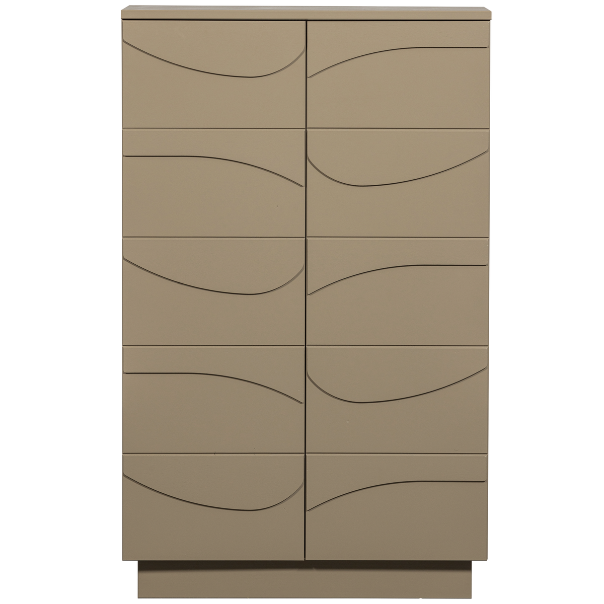 WOOOD kast Teo - Grenenhout - Mud - 116x72x35