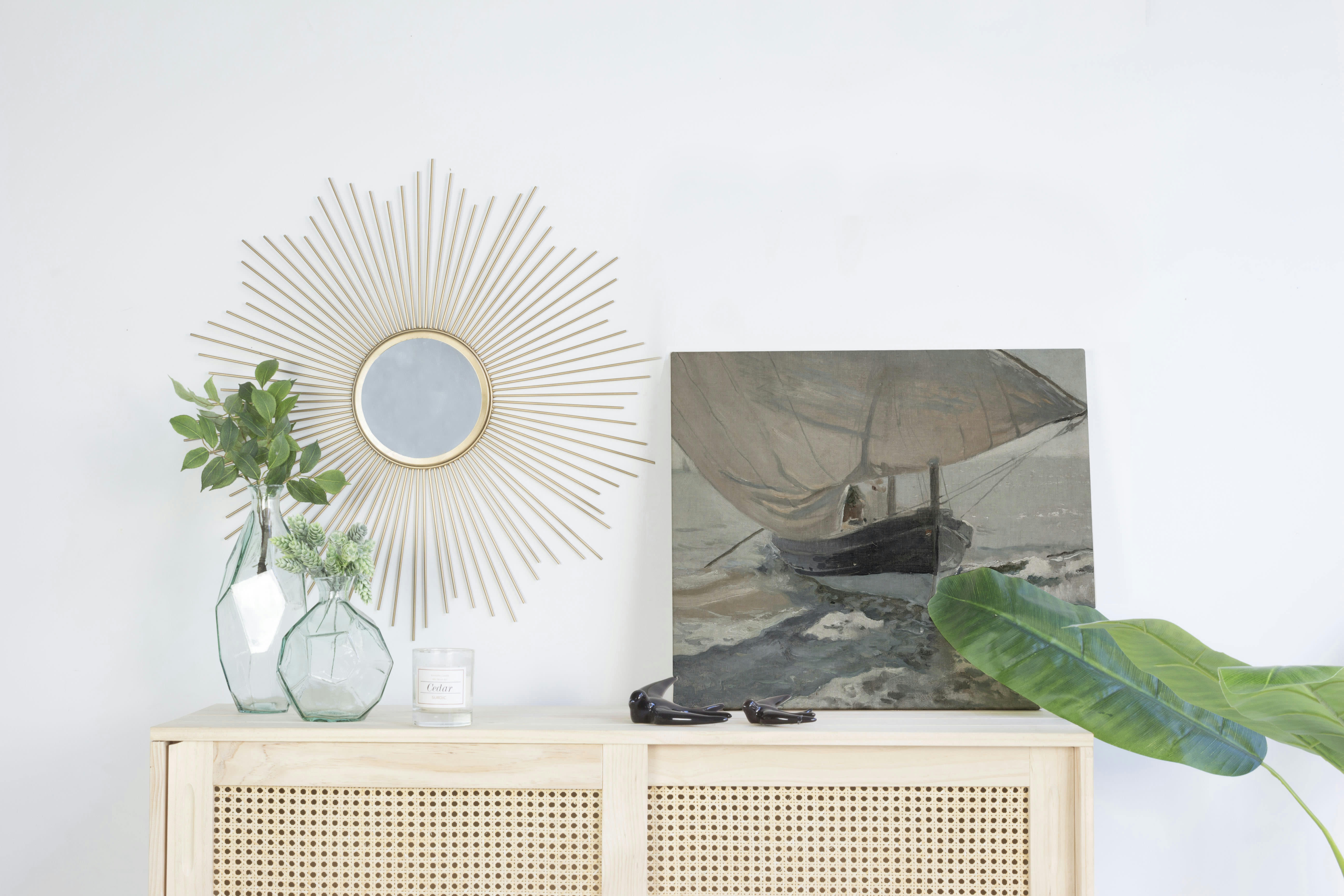 SAIL - Peinture sur toile 60x40 imprimé HD Bougie