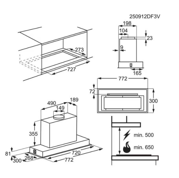 Okap Electrolux LFG815K