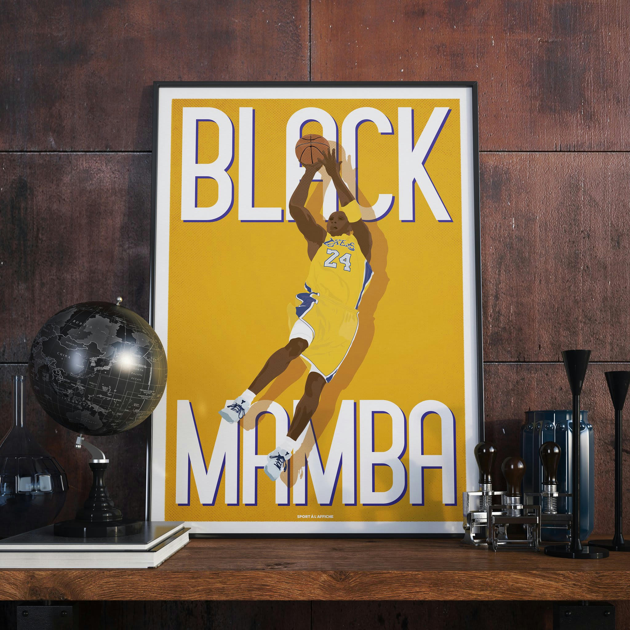 BASKET - Affiche Basket - Kobe Black Mamba 30 x 40 cm
