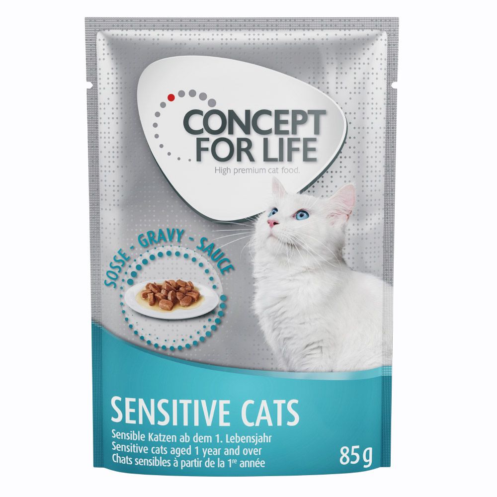 Concept for Life Sensitive Cats Wet Food with Chicken – in Gravy