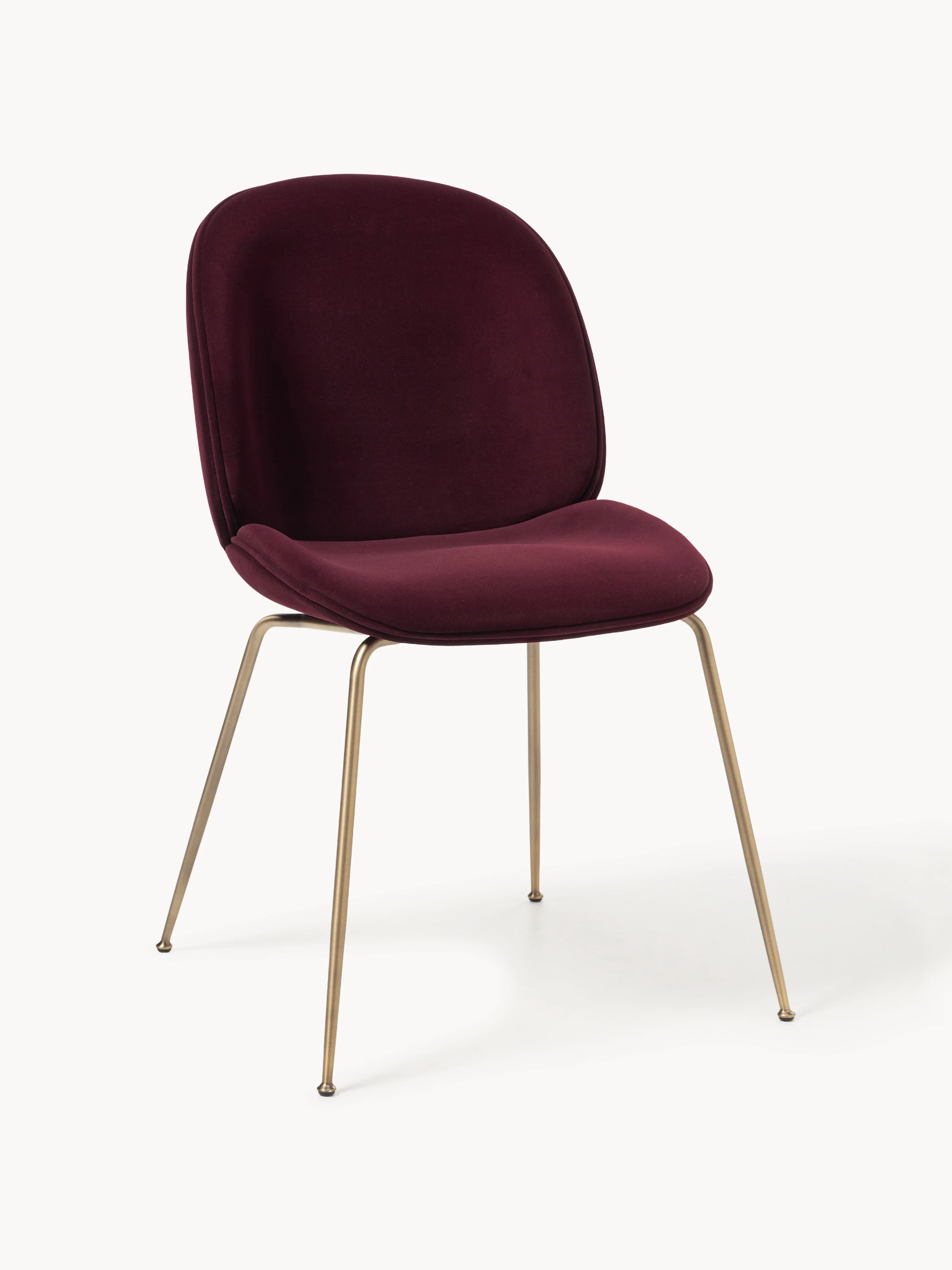WESTWING x GUBI, Samt-Stuhl Beetle by Delia Lachance