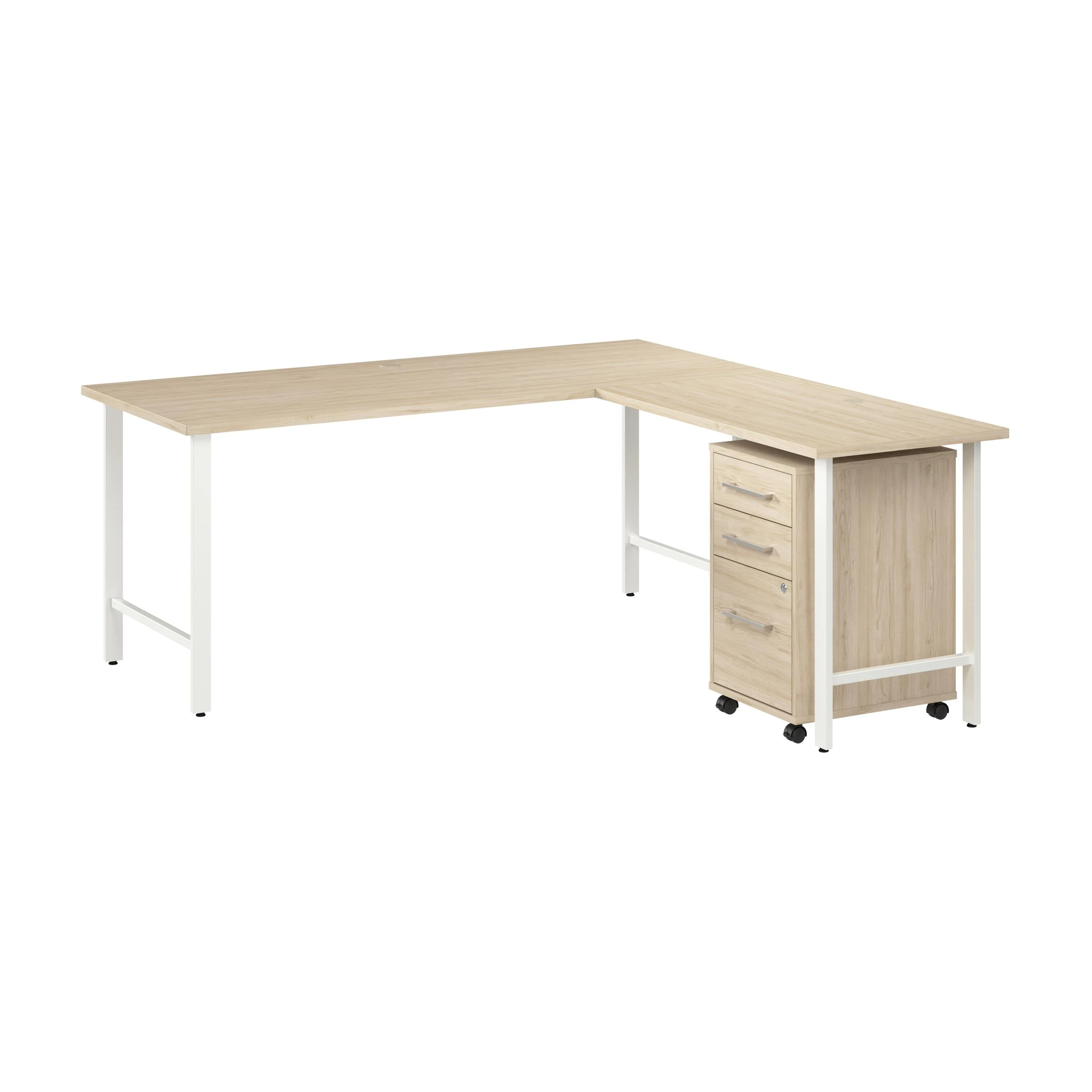 Bush Business Furniture Hustle 72W x 30D L Shaped Desk with Drawers