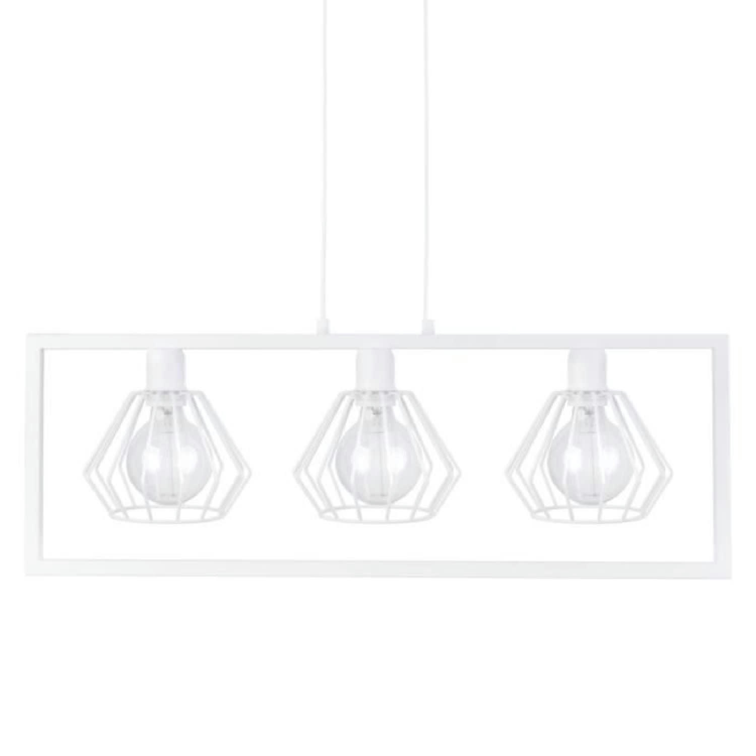 SAGA - Suspension en métal blanc