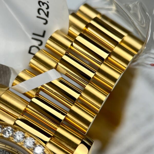 Rolex Day-Date YG Plated Gold Dial With Diamonds 40mm Super Clone