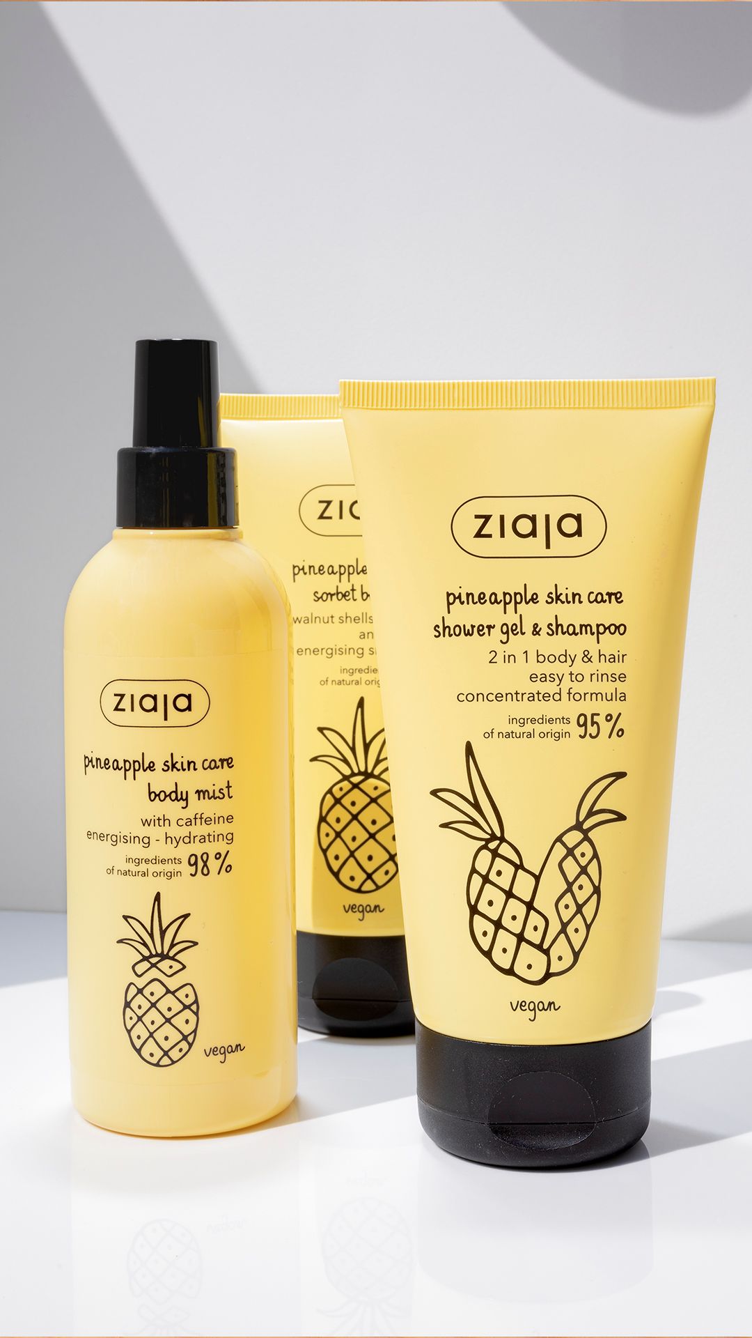 Ziaja Pineapple Body Mist With Caffeine 200ml