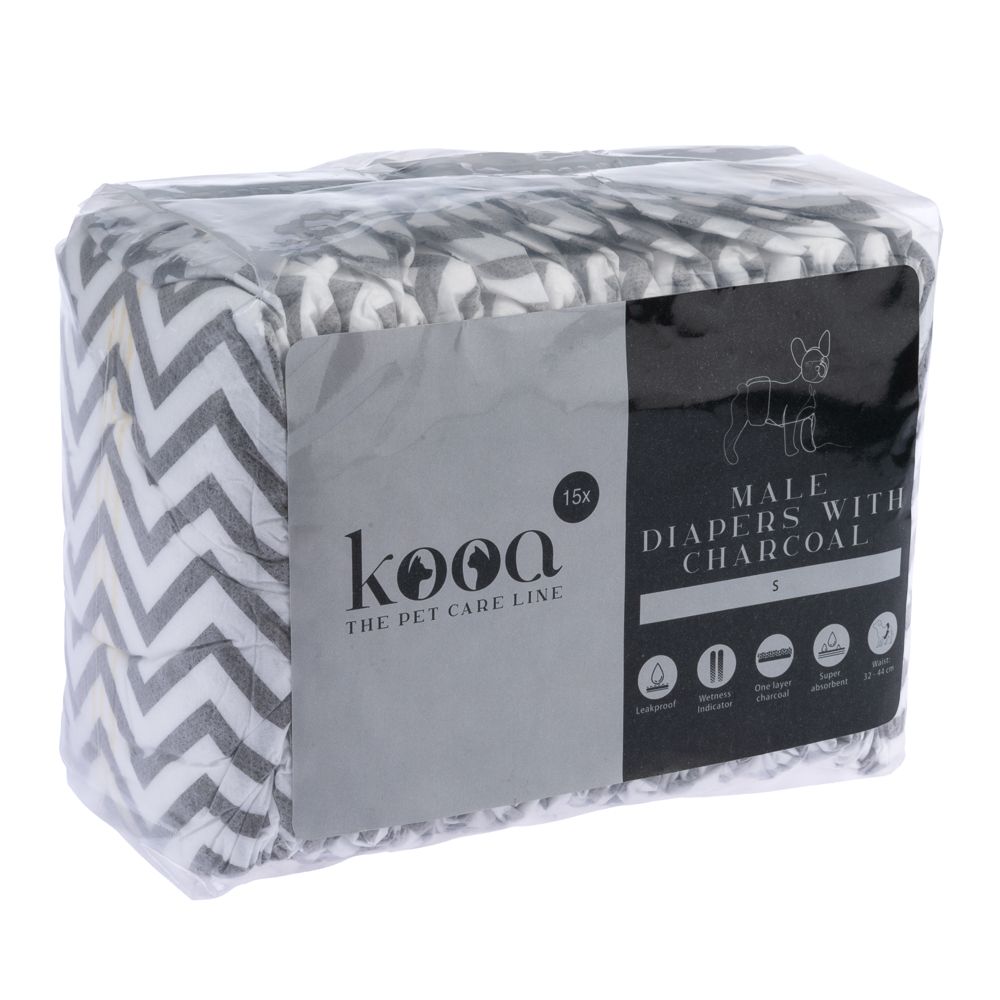 kooa Male Nappies with Charcoal
