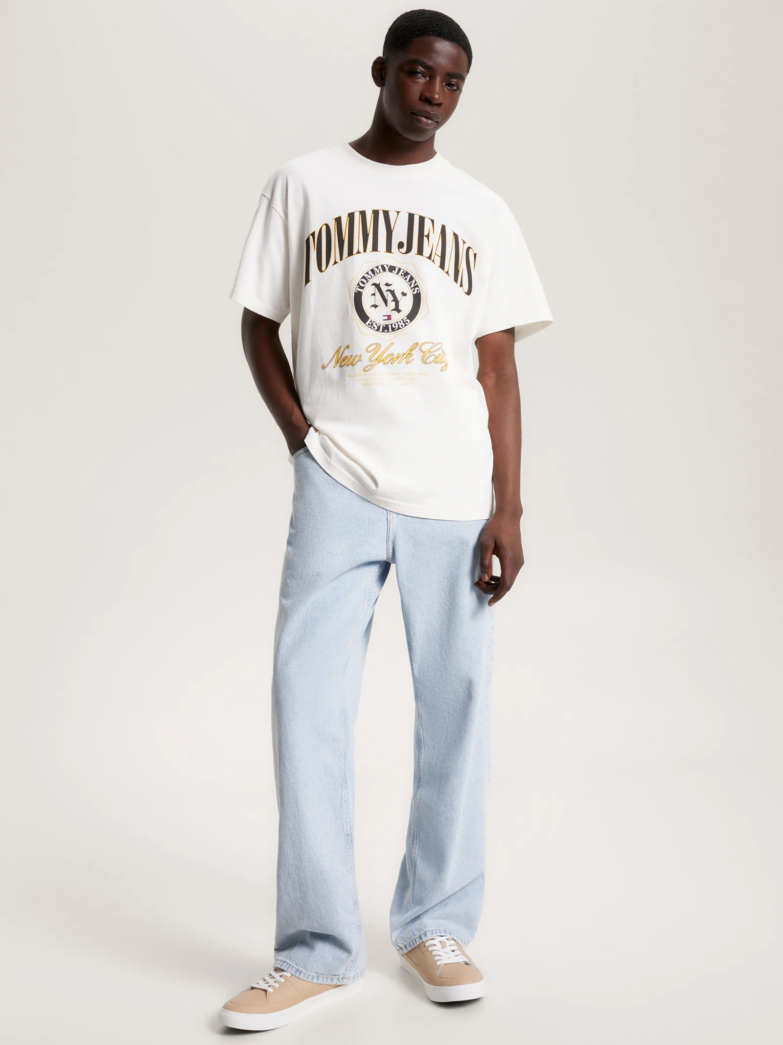 Relaxed Luxe Varsity T-Shirt