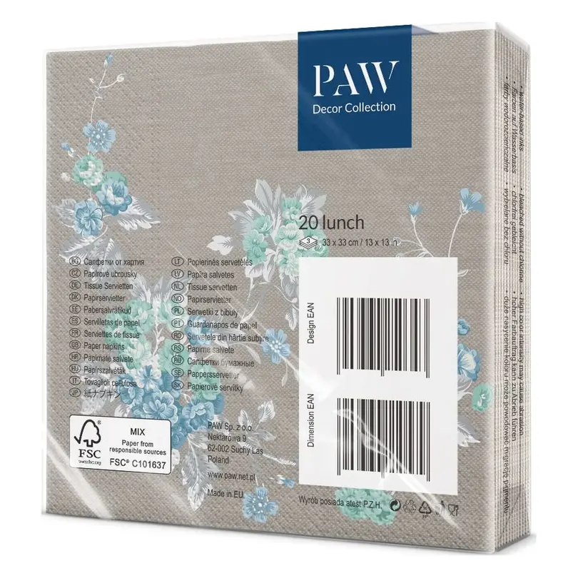 Serviette 20er-Set Peaceful Garten