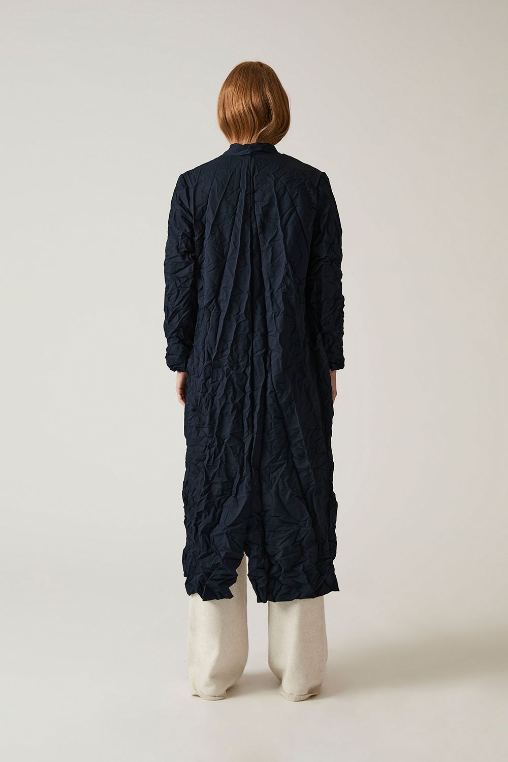 James Lakeland Crinkled Navy Cardigan