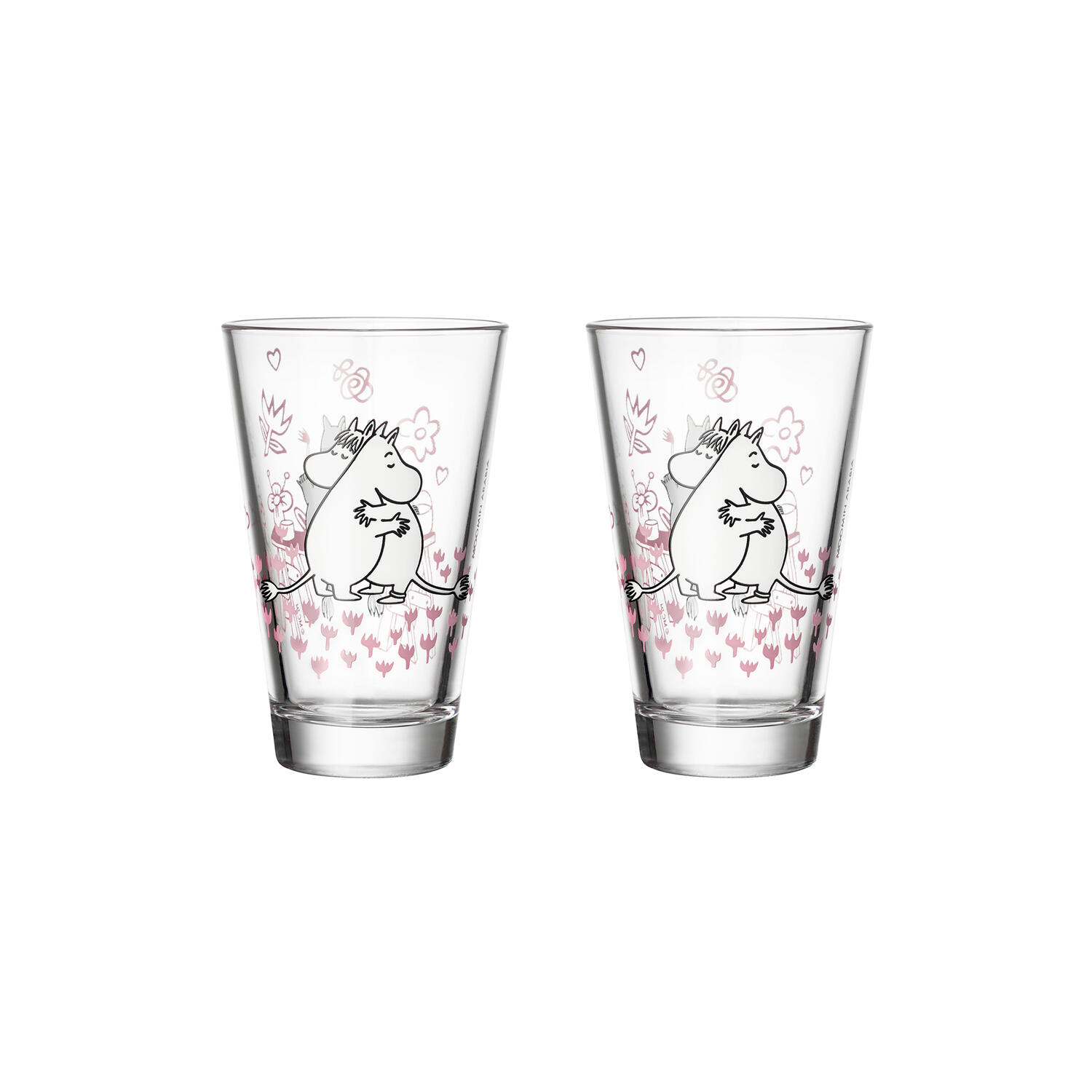 Mumi Glas 2 stk. K&aelig;rlighed