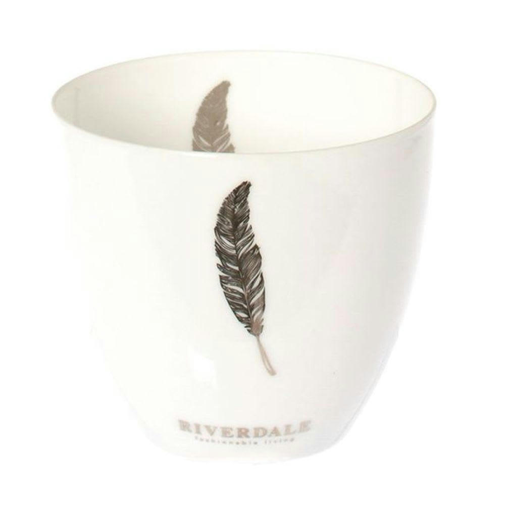 - Photophore Porcelaine plumes